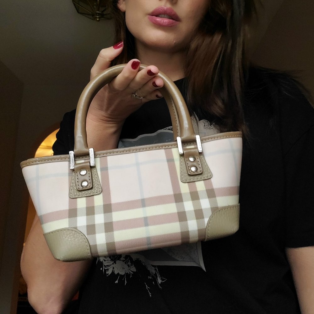Finaldropburberry Mini Candy Nova Check Boston Bag - image 6